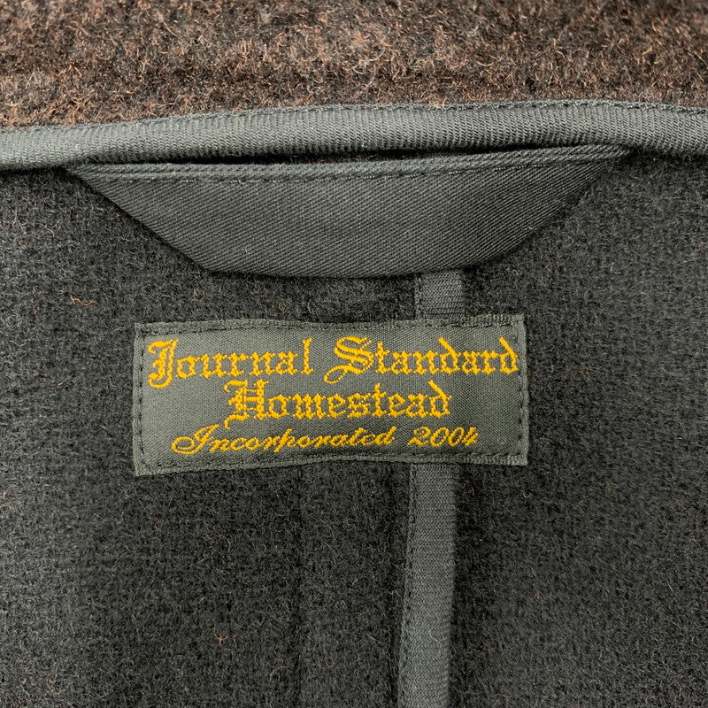 【中古品】【メンズ】 JOURNAL STANDARD HOMESTEAD ジャーナルスタンダードホームステッド BRITISH CUT PILE SMOCK 21-020-470-1030-3-0 ダッフルスモック ジャケット アウター 147-251108-as-08-izu サイズ：M カラー：ブラウン 万代Net店