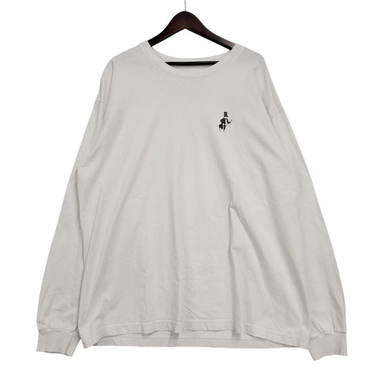 【中古品】【メンズ】 BORN X RAISED ボーンアンドレイズド BACK PRINT L/S TEE バックプリント ロングスリーブ Tシャツ 長袖 トップス 142-260106-as-09-izu サイズ：XL カラー：ホワイト 万代Net店