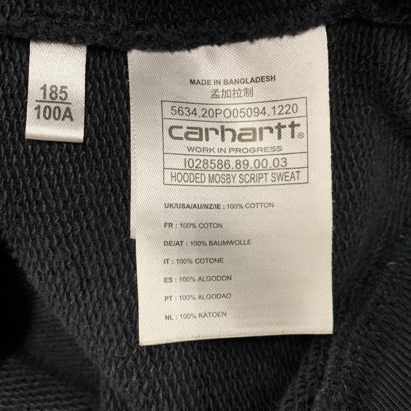 【中古品】【メンズ】 CARHARTT WIP カーハートダブリューアイピー MOSBY SCRIPT HOODED SWEAT SHIRT I028586 フーデッド スウェットシャツ パーカー 長袖 トップス 142-251207-as-13-izu サイズ：XL カラー：ブラック 万代Net店