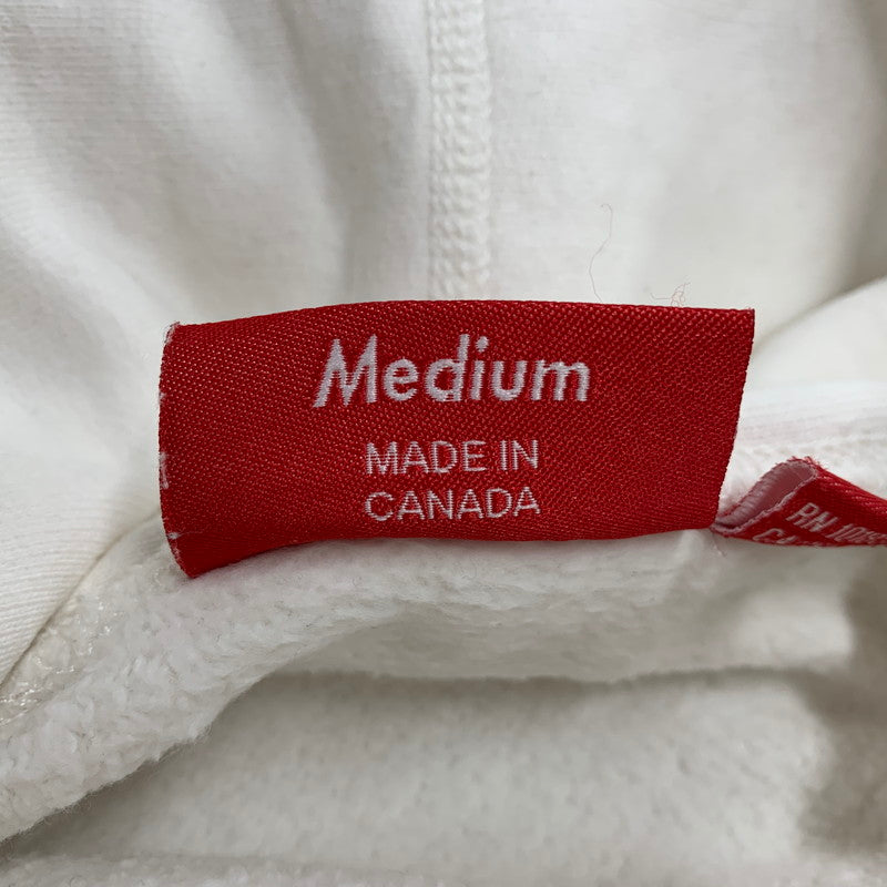 【中古品】【メンズ】 SMALL BOX LOGO HOODED SWEAT SHIRT スモール ボックス ロゴ フーデッド スウェットシャツ パーカー 長袖 トップス 149-251108-as-04-izu サイズ：M カラー：ホワイト 万代Net店