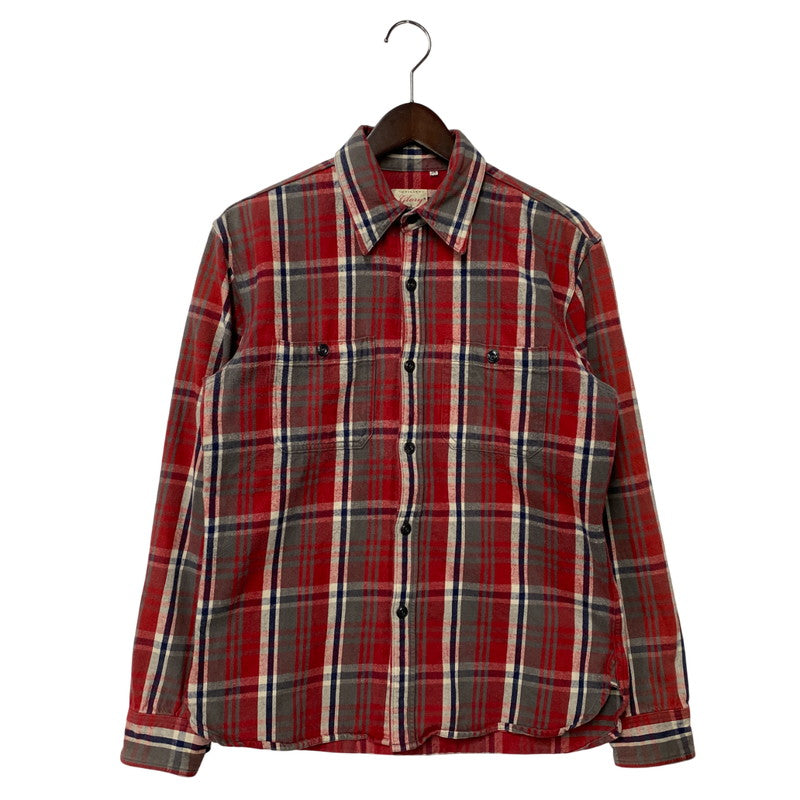 【中古品】【メンズ】 TARTAN CHECK LS SHIRT タータン チェック ロングスリーブ シャツ 長袖 145-260104-kh-03-izu サイズ：38 カラー：レッド系 万代Net店