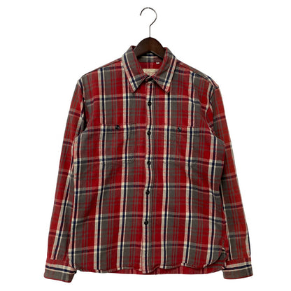 【中古品】【メンズ】 TARTAN CHECK LS SHIRT タータン チェック ロングスリーブ シャツ 長袖 145-260104-kh-03-izu サイズ：38 カラー：レッド系 万代Net店