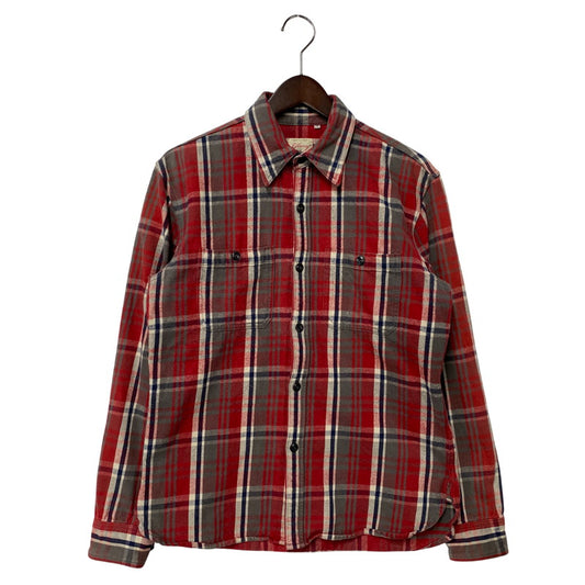 【中古品】【メンズ】 TARTAN CHECK LS SHIRT タータン チェック ロングスリーブ シャツ 長袖 145-260104-kh-03-izu サイズ：38 カラー：レッド系 万代Net店