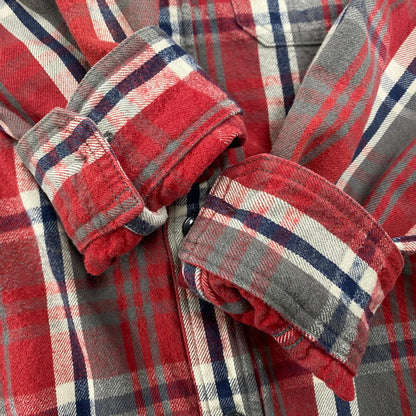 【中古品】【メンズ】 TARTAN CHECK LS SHIRT タータン チェック ロングスリーブ シャツ 長袖 145-260104-kh-03-izu サイズ：38 カラー：レッド系 万代Net店