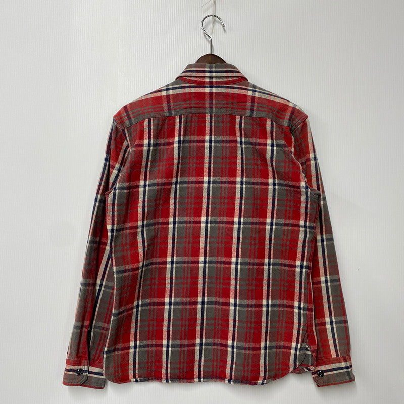 【中古品】【メンズ】 TARTAN CHECK LS SHIRT タータン チェック ロングスリーブ シャツ 長袖 145-260104-kh-03-izu サイズ：38 カラー：レッド系 万代Net店