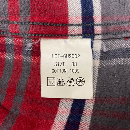 【中古品】【メンズ】 TARTAN CHECK LS SHIRT タータン チェック ロングスリーブ シャツ 長袖 145-260104-kh-03-izu サイズ：38 カラー：レッド系 万代Net店