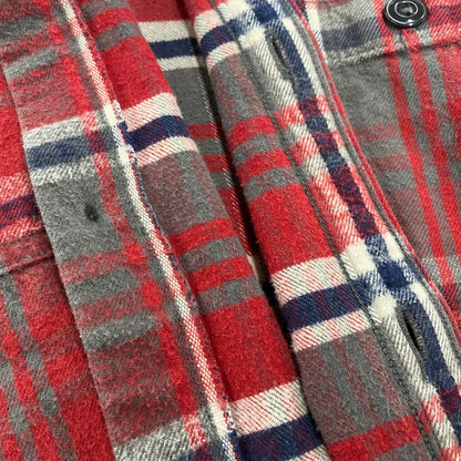 【中古品】【メンズ】 TARTAN CHECK LS SHIRT タータン チェック ロングスリーブ シャツ 長袖 145-260104-kh-03-izu サイズ：38 カラー：レッド系 万代Net店