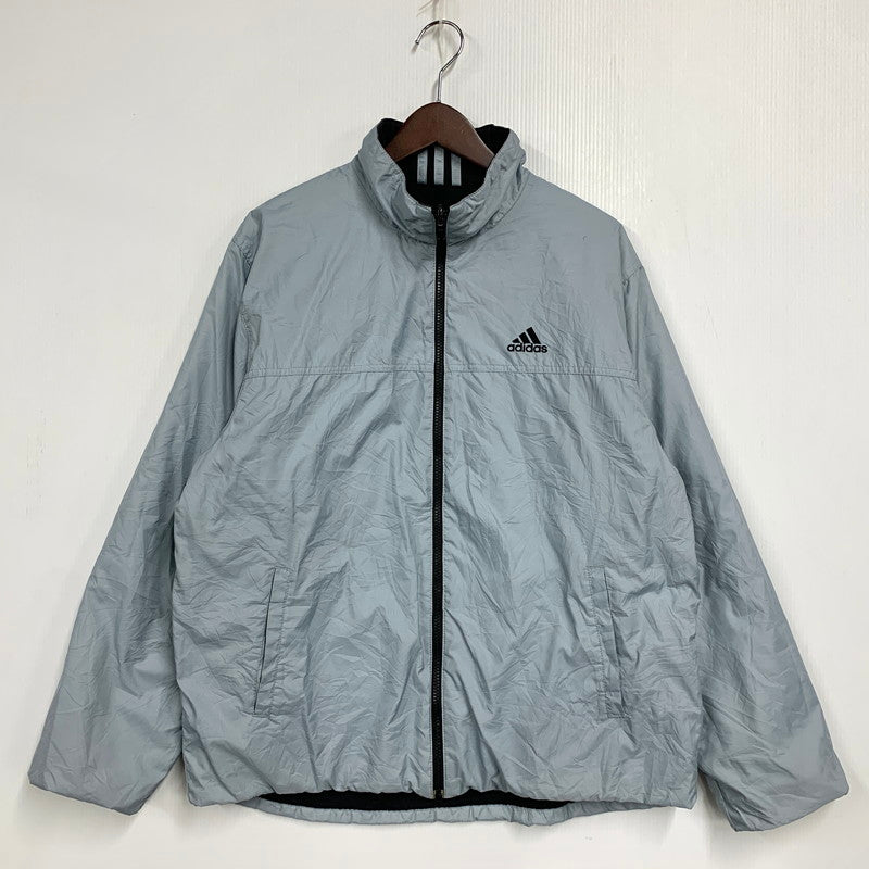 【中古品】【メンズ】 OLD ADIDAS オールド アディダス 00S REVERSIBLE JACKET リバーシブル ジャケット アウター 146-251113-cs-06-izu サイズ：L カラー：ブラック/グレー系 万代Net店