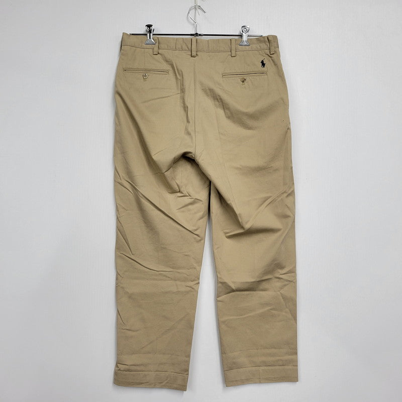 【中古品】【メンズ】 Polo by Ralph Lauren ポロバイラルフローレン 2-TUCK CHINO PANTS 2タック チノパンツ ボトムス 157-251115-as-12-izu サイズ：36×32 カラー：ベージュ 万代Net店