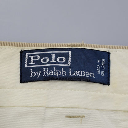 【中古品】【メンズ】 Polo by Ralph Lauren ポロバイラルフローレン 2-TUCK CHINO PANTS 2タック チノパンツ ボトムス 157-251115-as-12-izu サイズ：36×32 カラー：ベージュ 万代Net店