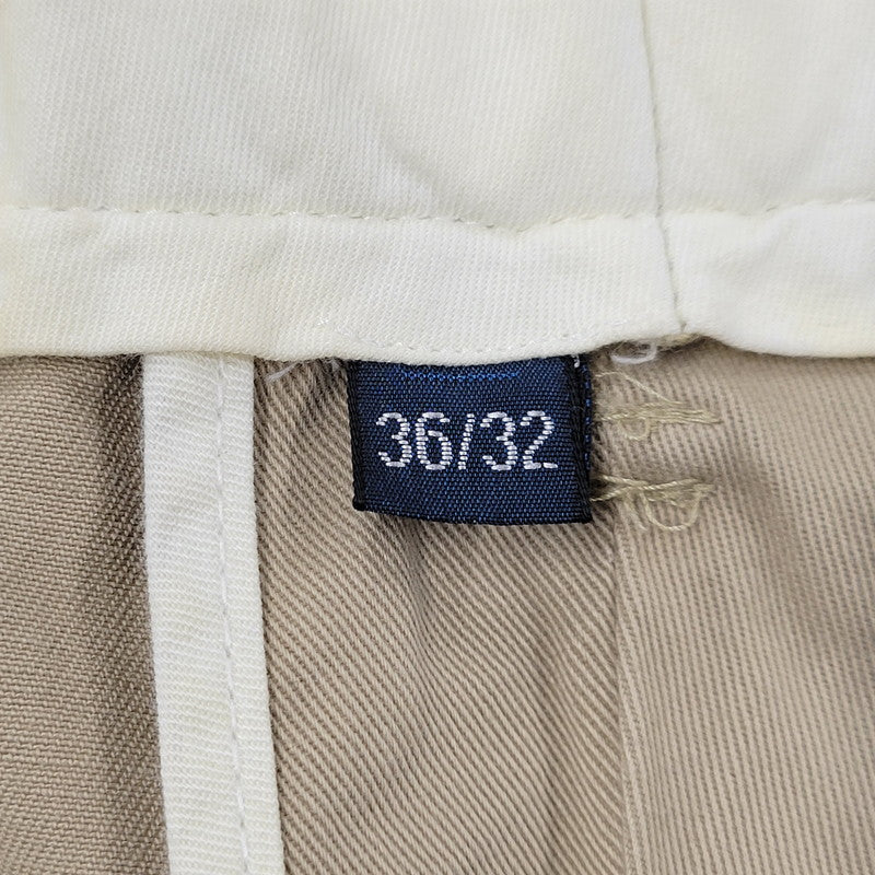 【中古品】【メンズ】 Polo by Ralph Lauren ポロバイラルフローレン 2-TUCK CHINO PANTS 2タック チノパンツ ボトムス 157-251115-as-12-izu サイズ：36×32 カラー：ベージュ 万代Net店