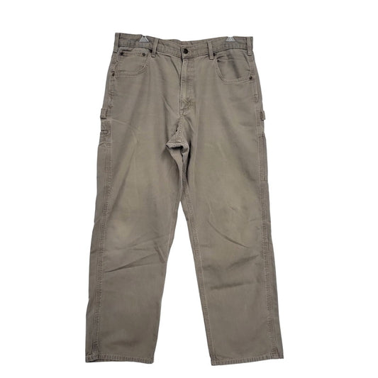 【中古品】【メンズ】 Carhartt カーハート B159 MUS メキシコ製 2016年製 LOOSE FIT PAINTER PANTS ルーズ フィット ペインター パンツ ボトムス ズボン 157-251113-cs-08-izu サイズ：36×32 カラー：ベージュ 万代Net店