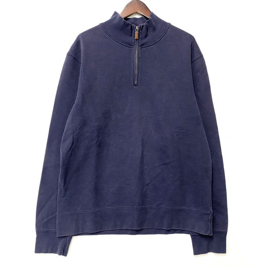 【中古品】【メンズ】 Polo by Ralph Lauren ポロバイラルフローレン HALF ZIP SWEATSHIRT ハーフジップ スウェットシャツ ポニー無 長袖 トップス 146-251202-as-25-izu サイズ：XL カラー：パープル系 万代Net店