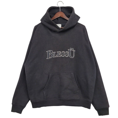 【中古品】【メンズ】 BLESS U ブレスユー BU0059 BU LOGO HOODIE ロゴ フーディー トップス 長袖 142-251109-cs-08-izu サイズ：XL カラー：ブラック 万代Net店