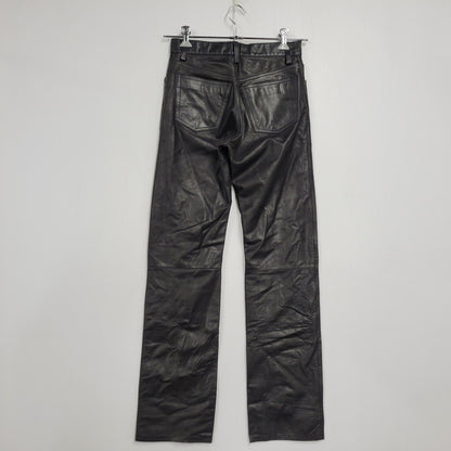 【中古品】【メンズ】 COW LEATHER PANTS 207-93-002 カウレザーパンツ ボトムス 158-251115-as-14-izu サイズ：2 カラー：ブラック 万代Net店