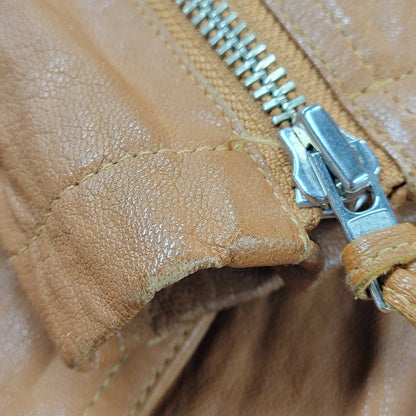 【中古品】【メンズ】 H.S.M. MULTI POCKET LEATHER JACKET マルチポケット レザージャケット アウター 146-251115-as-07-izu サイズ：L カラー：ブラウン 万代Net店