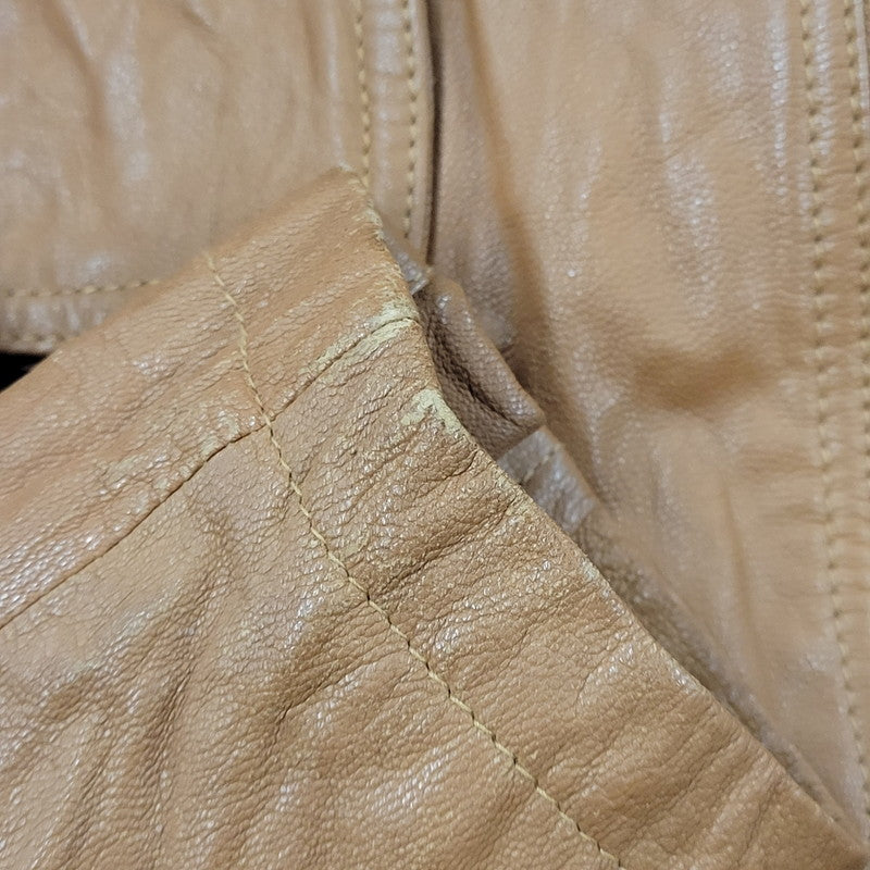【中古品】【メンズ】 H.S.M. MULTI POCKET LEATHER JACKET マルチポケット レザージャケット アウター 146-251115-as-07-izu サイズ：L カラー：ブラウン 万代Net店