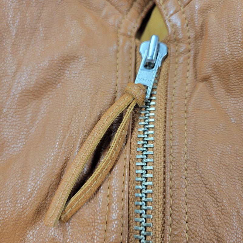【中古品】【メンズ】 H.S.M. MULTI POCKET LEATHER JACKET マルチポケット レザージャケット アウター 146-251115-as-07-izu サイズ：L カラー：ブラウン 万代Net店