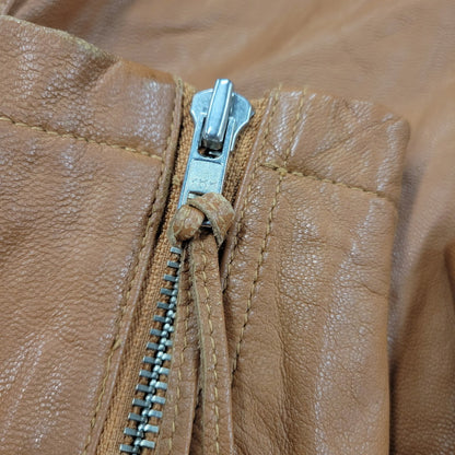 【中古品】【メンズ】 H.S.M. MULTI POCKET LEATHER JACKET マルチポケット レザージャケット アウター 146-251115-as-07-izu サイズ：L カラー：ブラウン 万代Net店