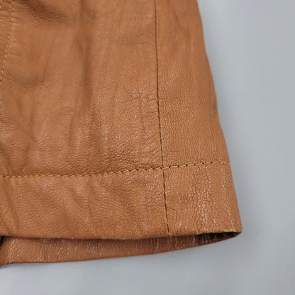 【中古品】【メンズ】 H.S.M. MULTI POCKET LEATHER JACKET マルチポケット レザージャケット アウター 146-251115-as-07-izu サイズ：L カラー：ブラウン 万代Net店