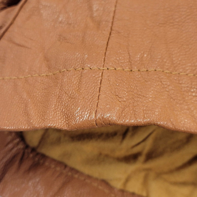 【中古品】【メンズ】 H.S.M. MULTI POCKET LEATHER JACKET マルチポケット レザージャケット アウター 146-251115-as-07-izu サイズ：L カラー：ブラウン 万代Net店