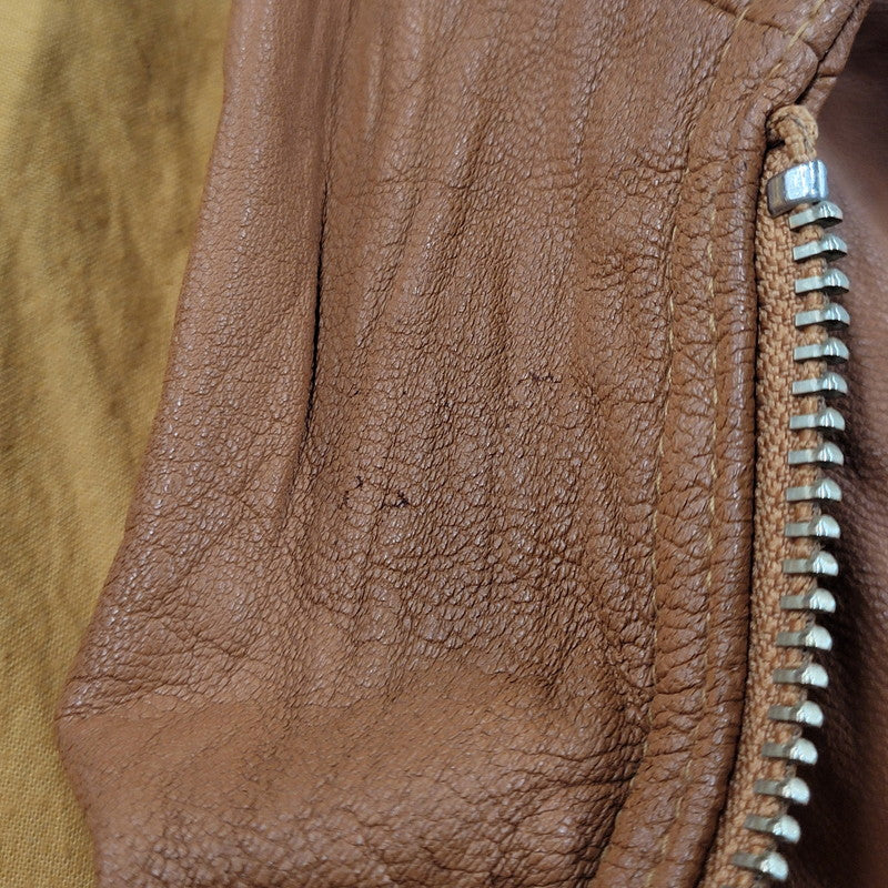 【中古品】【メンズ】 H.S.M. MULTI POCKET LEATHER JACKET マルチポケット レザージャケット アウター 146-251115-as-07-izu サイズ：L カラー：ブラウン 万代Net店