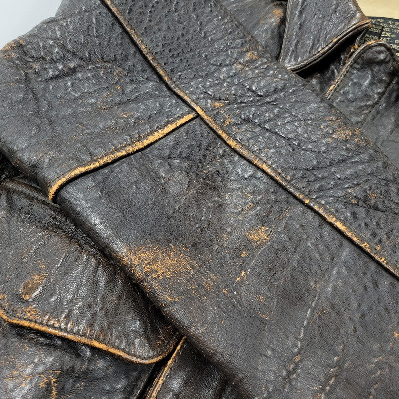 【現状渡し品】【メンズ】 AVIREX アヴィレックス A-2 FLIGHT JACKET フライトジャケット 50周年記念 ピンナップガール アウター 146-251109-as-11-izu サイズ：XS カラー：ブラウン系 万代Net店