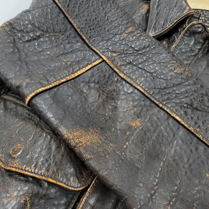 【現状渡し品】【メンズ】 AVIREX アヴィレックス A-2 FLIGHT JACKET フライトジャケット 50周年記念 ピンナップガール アウター 146-251109-as-11-izu サイズ：XS カラー：ブラウン系 万代Net店