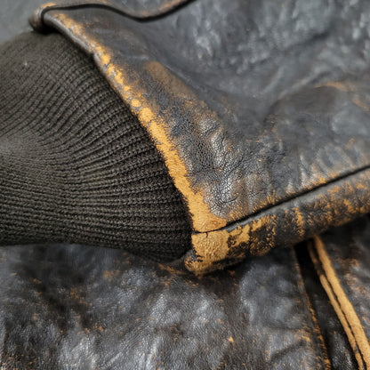 【現状渡し品】【メンズ】 AVIREX アヴィレックス A-2 FLIGHT JACKET フライトジャケット 50周年記念 ピンナップガール アウター 146-251109-as-11-izu サイズ：XS カラー：ブラウン系 万代Net店