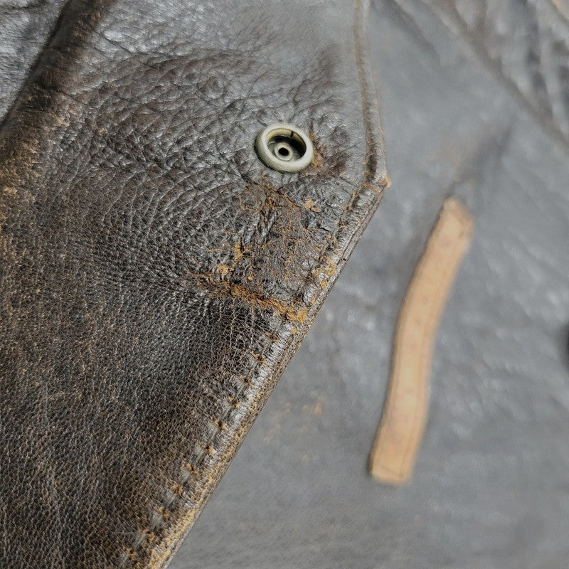 【現状渡し品】【メンズ】 AVIREX アヴィレックス A-2 FLIGHT JACKET フライトジャケット 50周年記念 ピンナップガール アウター 146-251109-as-11-izu サイズ：XS カラー：ブラウン系 万代Net店