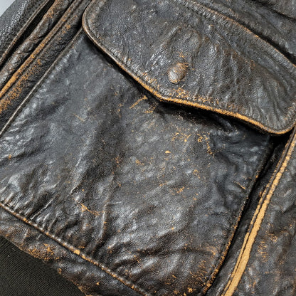 【現状渡し品】【メンズ】 AVIREX アヴィレックス A-2 FLIGHT JACKET フライトジャケット 50周年記念 ピンナップガール アウター 146-251109-as-11-izu サイズ：XS カラー：ブラウン系 万代Net店