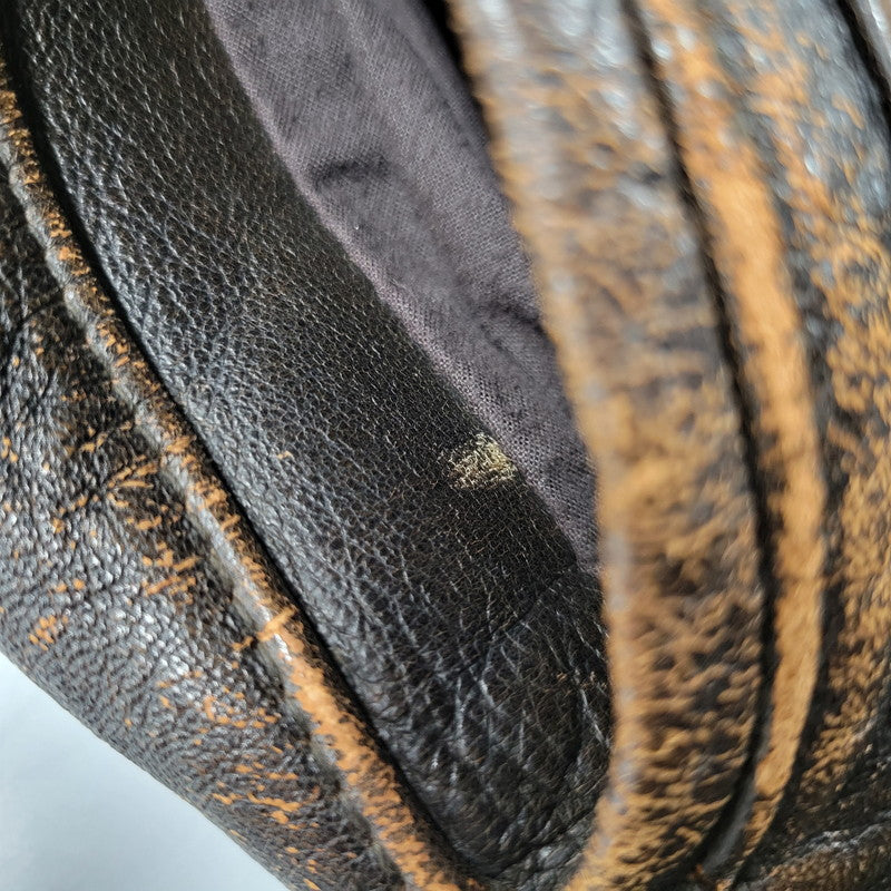 【現状渡し品】【メンズ】 AVIREX アヴィレックス A-2 FLIGHT JACKET フライトジャケット 50周年記念 ピンナップガール アウター 146-251109-as-11-izu サイズ：XS カラー：ブラウン系 万代Net店