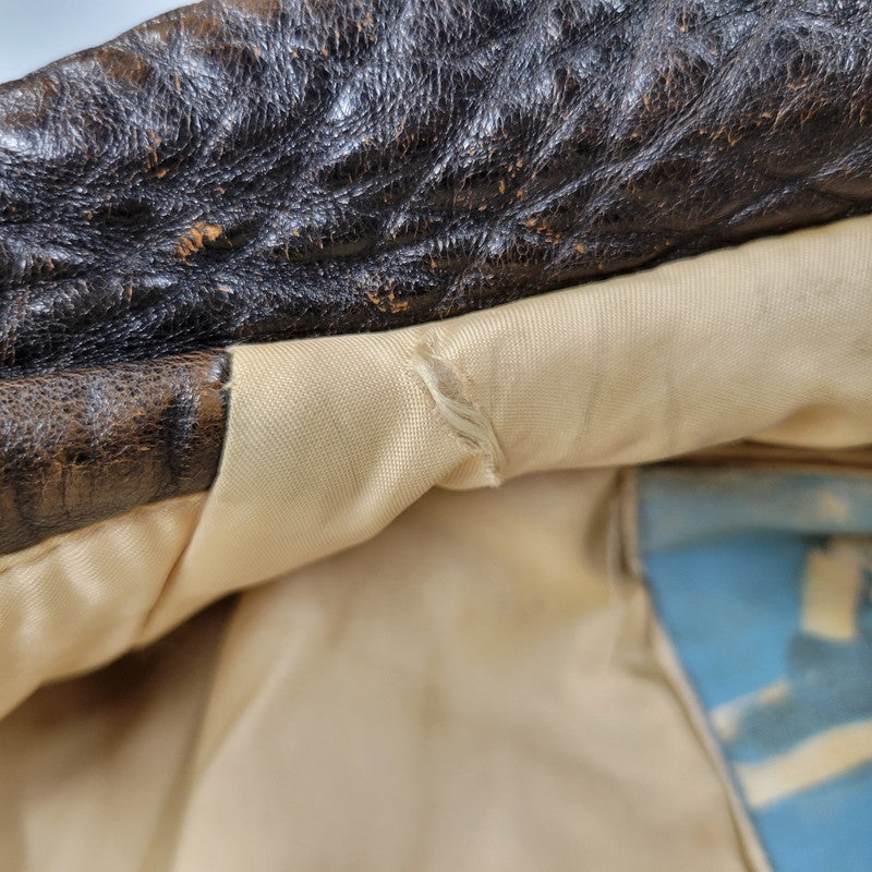 【現状渡し品】【メンズ】 AVIREX アヴィレックス A-2 FLIGHT JACKET フライトジャケット 50周年記念 ピンナップガール アウター 146-251109-as-11-izu サイズ：XS カラー：ブラウン系 万代Net店