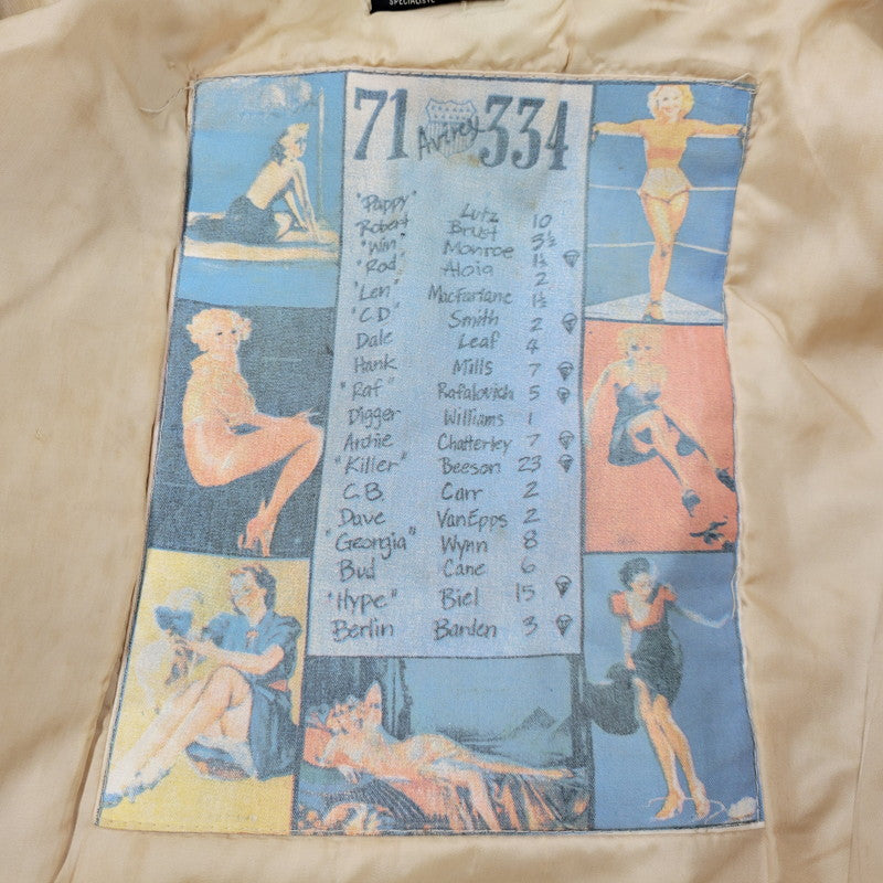 【現状渡し品】【メンズ】 AVIREX アヴィレックス A-2 FLIGHT JACKET フライトジャケット 50周年記念 ピンナップガール アウター 146-251109-as-11-izu サイズ：XS カラー：ブラウン系 万代Net店