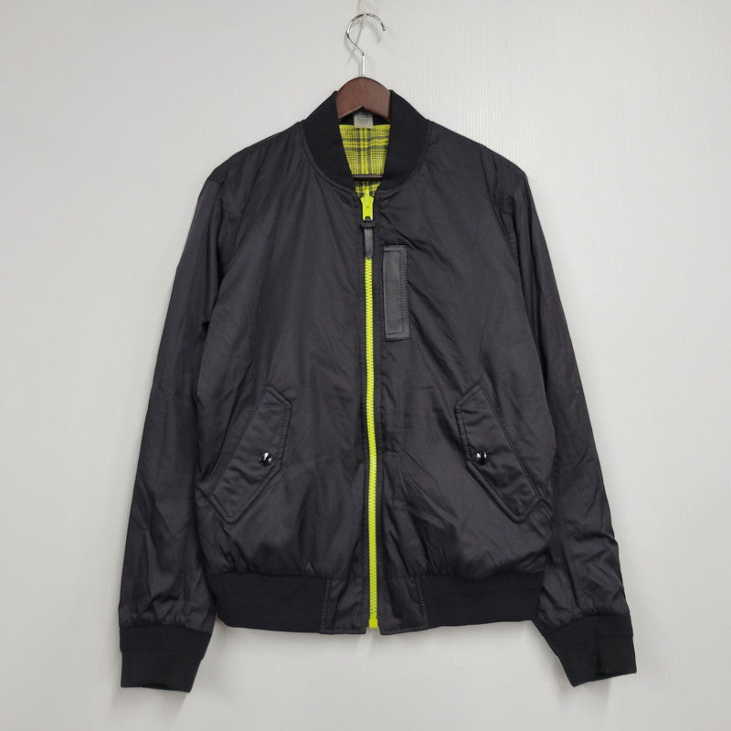 【中古品】【メンズ】 REVERSIBLE NYLON MA-1 JACKET F38890 リバーシブル ナイロン ジャケット アウター 141-251109-as-15-izu サイズ：S カラー：イエロー系×ブラック 万代Net店