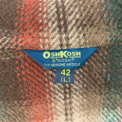 【中古品】【メンズ】 OSHKOSH B'GOSH オシュコシュ ビゴッシュ CHECK WOOL SPORT JACKET チェック ウール スポーツ ジャケット 三角タグ アウター 146-251124-as-18-izu サイズ：42(L) カラー：マルチカラー 万代Net店