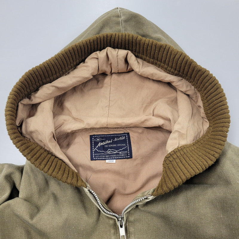 【中古品】【メンズ】 ANTIBAL-LISTIC アンティバルリスティック HOODED DUCK JACKET フーデッド ダックジャケット アウター 146-251115-as-09-izu サイズ：L カラー：カーキ 万代Net店