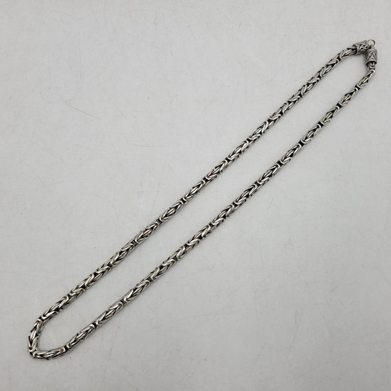 【中古品】【メンズ/レディース】 UNKNOWN BYZANTINE CHAIN NECKLACE ビザンチンチェーン ネックレス アクセサリー 192-251111-as-14-izu カラー：シルバー 万代Net店