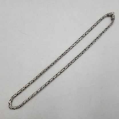 【中古品】【メンズ/レディース】 UNKNOWN BYZANTINE CHAIN NECKLACE ビザンチンチェーン ネックレス アクセサリー 192-251111-as-14-izu カラー：シルバー 万代Net店