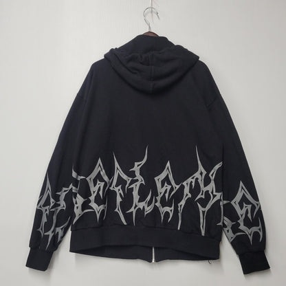 【中古品】【レディース】 REFLEM レフレム TRIBAL FULL ZIP PARKA 4021400100 トライバル フルジップ パーカー 長袖 トップス 168-251117-as-16-izu サイズ：Free カラー：ブラック 万代Net店
