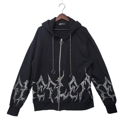 【中古品】【レディース】 REFLEM レフレム TRIBAL FULL ZIP PARKA 4021400100 トライバル フルジップ パーカー 長袖 トップス 168-251117-as-16-izu サイズ：Free カラー：ブラック 万代Net店