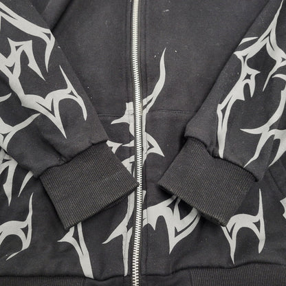 【中古品】【レディース】 REFLEM レフレム TRIBAL FULL ZIP PARKA 4021400100 トライバル フルジップ パーカー 長袖 トップス 168-251117-as-16-izu サイズ：Free カラー：ブラック 万代Net店