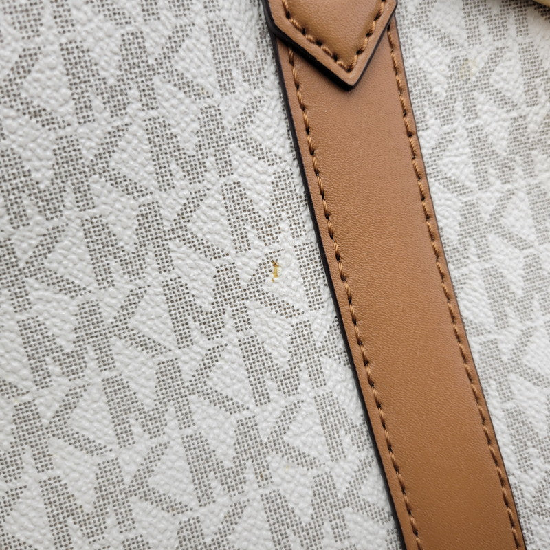 【中古品】【レディース】 SIGNATURE 2WAY BAG 30F9G0HS1B シグネチャー ハンドバッグ ショルダーバッグ カバン 鞄 188-251111-as-06-izu カラー：ホワイト×ブラウン 万代Net店
