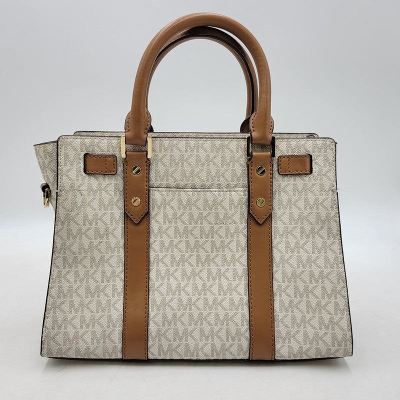 【中古品】【レディース】 SIGNATURE 2WAY BAG 30F9G0HS1B シグネチャー ハンドバッグ ショルダーバッグ カバン 鞄 188-251111-as-06-izu カラー：ホワイト×ブラウン 万代Net店