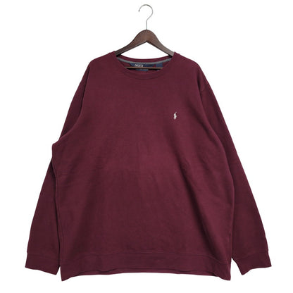 【中古品】【メンズ】 Polo by Ralph Lauren ポロバイラルフローレン SWEATSHIRT スウェットシャツ USA製 トレーナー 長袖 トップス 146-251115-as-16-izu カラー：バーガンディ 万代Net店