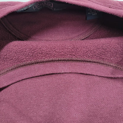 【中古品】【メンズ】 Polo by Ralph Lauren ポロバイラルフローレン SWEATSHIRT スウェットシャツ USA製 トレーナー 長袖 トップス 146-251115-as-16-izu カラー：バーガンディ 万代Net店