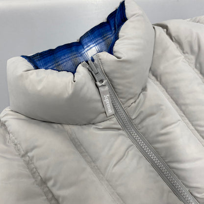 【中古品】【メンズ】 22AW REVERSIBLE FLANNEL PUFFER JACKET リバーシブル フランネル パファージャケット アウター 149-251110-ya-01-izu サイズ：L カラー：グレー／ブル－ 万代Net店