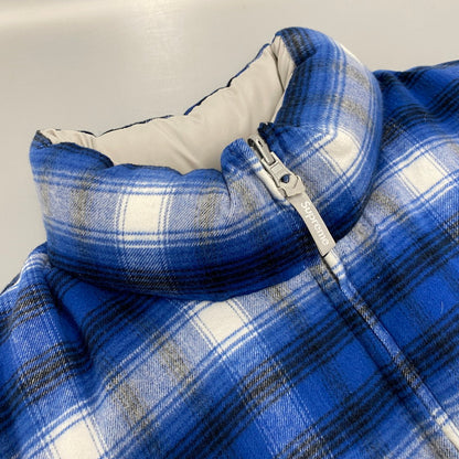 【中古品】【メンズ】 22AW REVERSIBLE FLANNEL PUFFER JACKET リバーシブル フランネル パファージャケット アウター 149-251110-ya-01-izu サイズ：L カラー：グレー／ブル－ 万代Net店