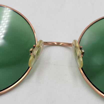 【現状渡し品】【メンズ/レディース】 Ray-Ban レイバン ROUND SUNGLASSES RB3592 ラウンドサングラス 203-251112-as-42-izu サイズ：55□20-145 カラー：グリーン×ゴールド 万代Net店