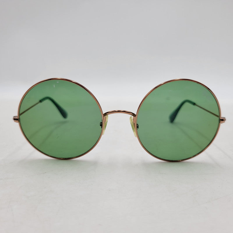 【現状渡し品】【メンズ/レディース】 Ray-Ban レイバン ROUND SUNGLASSES RB3592 ラウンドサングラス 203-251112-as-42-izu サイズ：55□20-145 カラー：グリーン×ゴールド 万代Net店